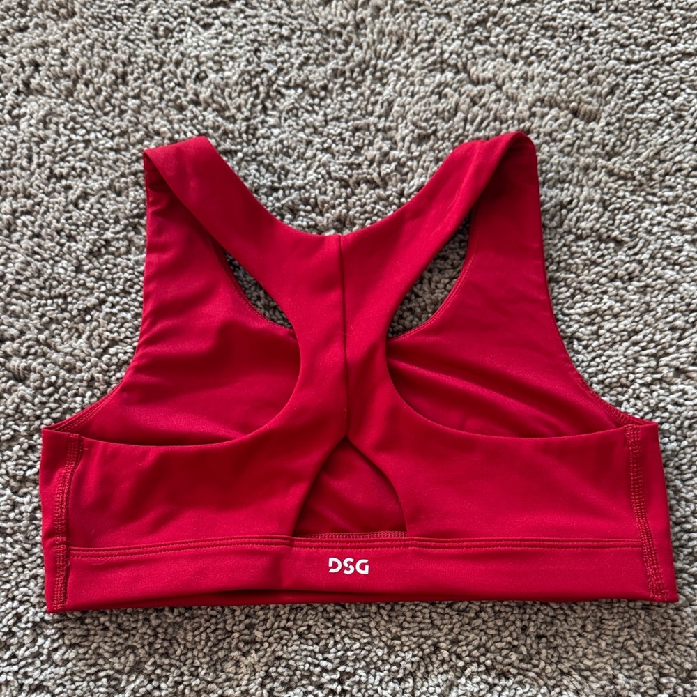 DSG Red Racerback Workout Bra - Picture 2 of 2
